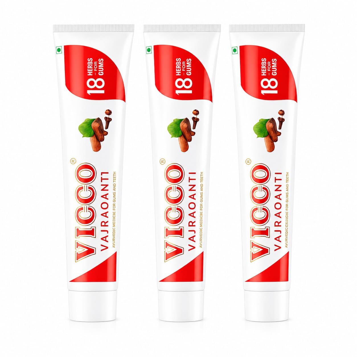 Vicco Vajradanti Paste I Ayurvedic Toothpaste with 18 Herbs & Barks I Strengthens Teeth & Gums I Fights Plaque, Tartar & Sensitivity I Vegan & Cruelty-Free Oral Care, Pack of 3, 200 Gm-image-43