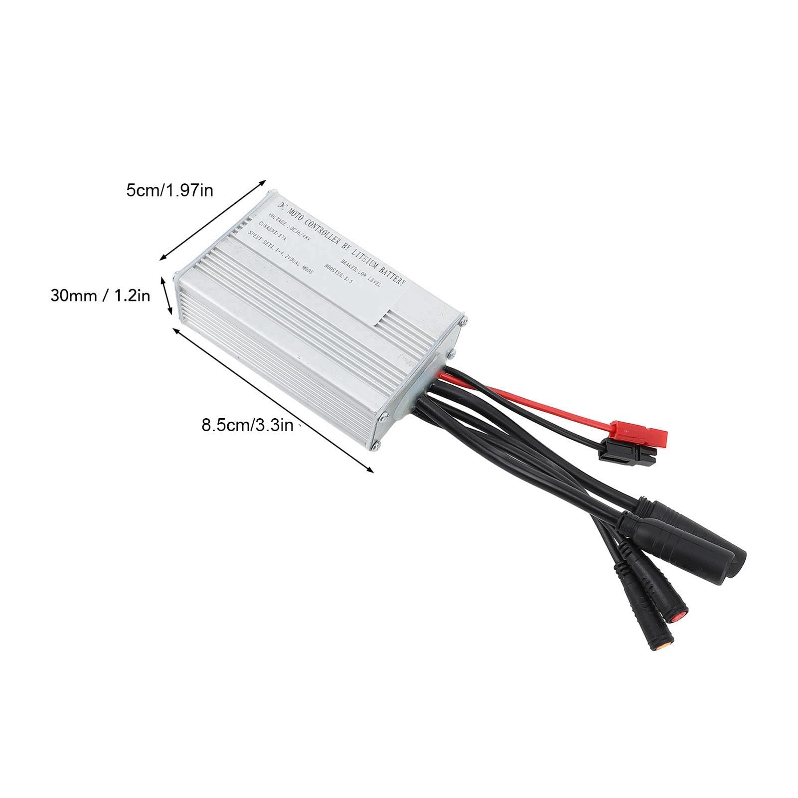 Controller del Motore della Bici Elettrica 17A Controller Senza Spazzole per Motori da 350W DC 36V 48 V con Cavo Leggero