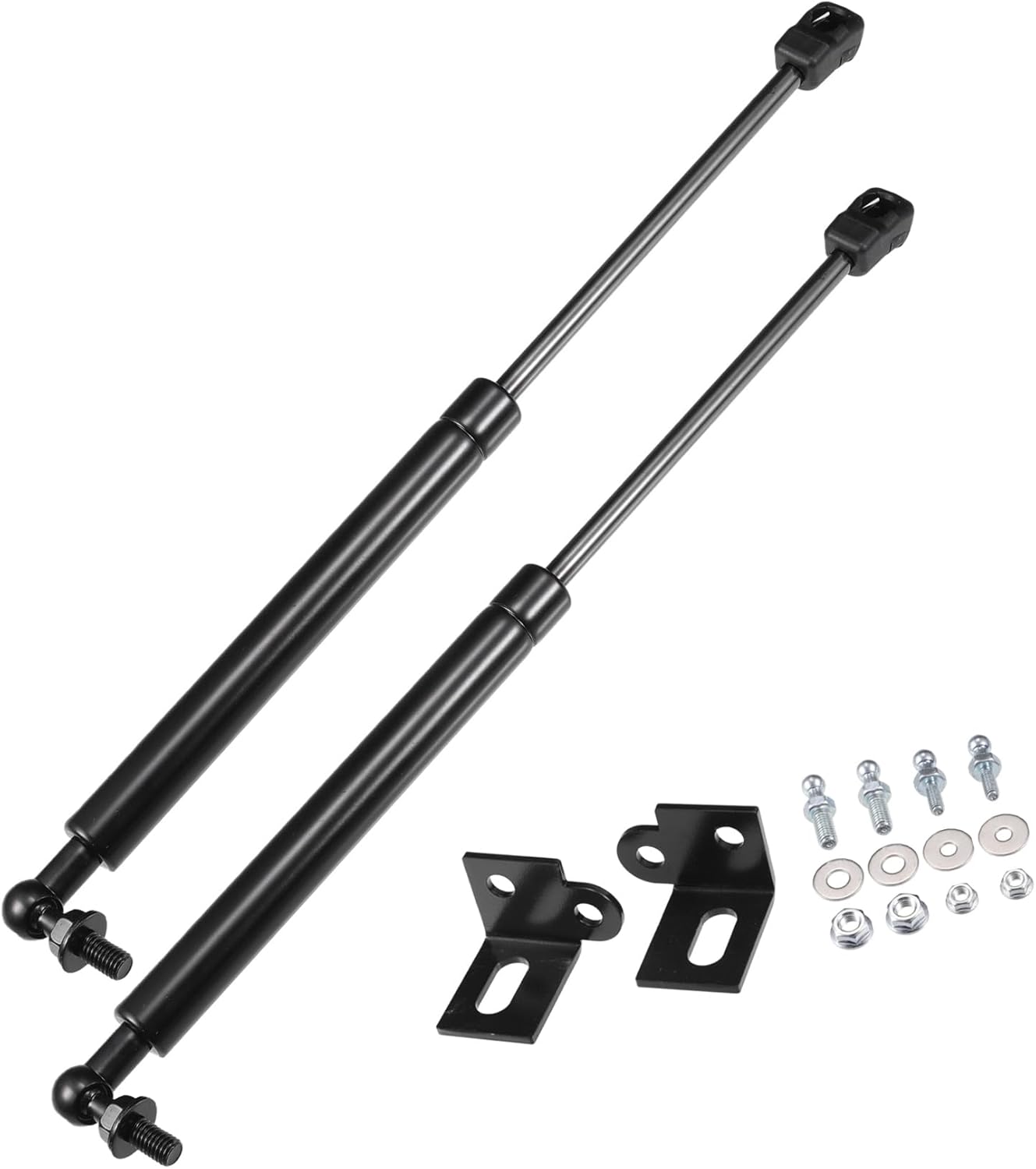 2 Pcs Front Hood Lift Supports Struts Shocks Gas Spring for Ford for Mustang MK6 2015-2020 Black Replace Parts