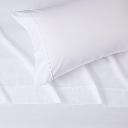 Miniatura 3 de Tienda Basics Lightweight Super Soft Easy Care Microfiber Bed Sheet Set with 14-Inch Deep Pockets - Twin Bright White