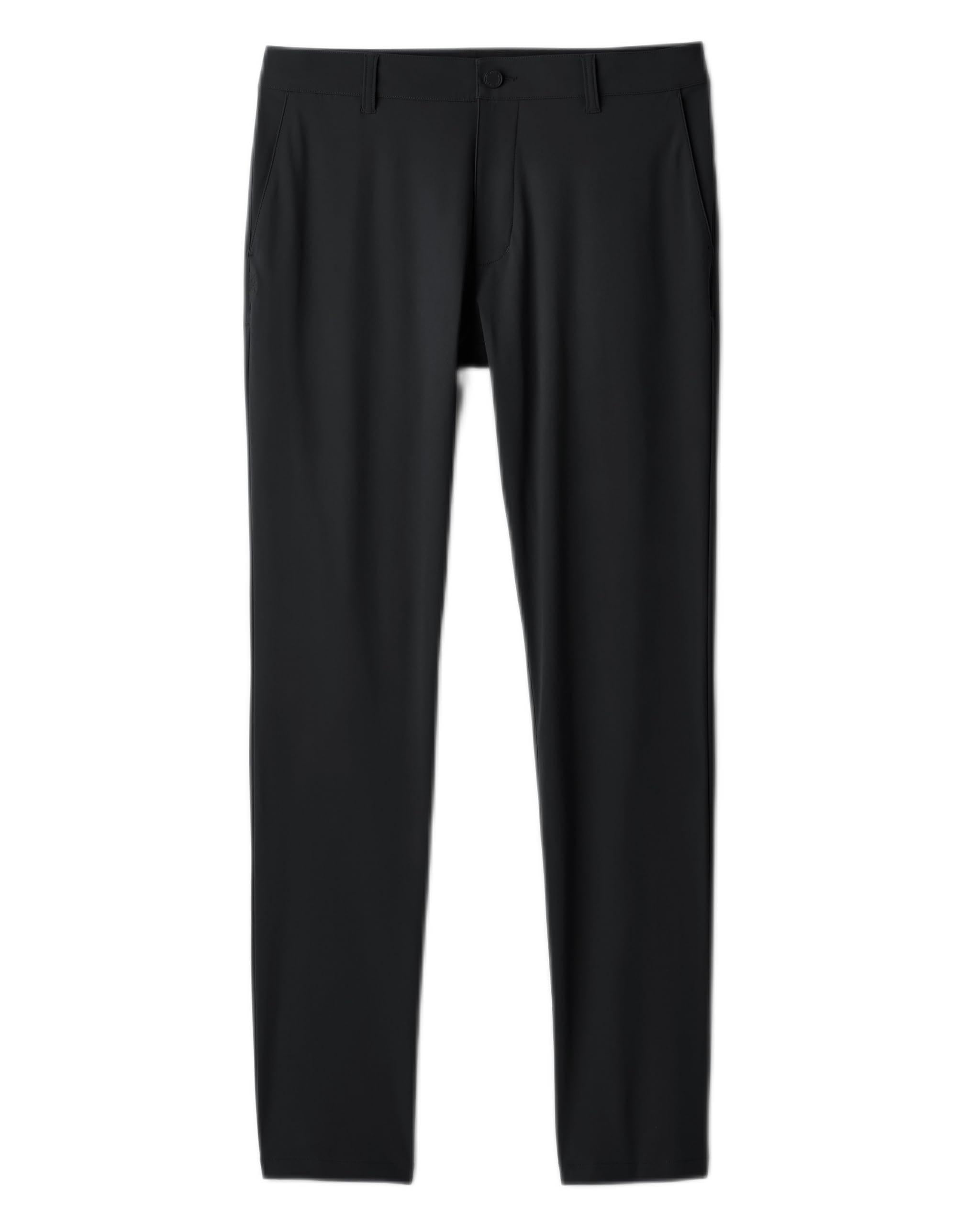 Rhone Resort Mens Casual Pants, Moisture Wicking & UPF 50+, Stretchy Mens Golf Pants, Anti Odor Black W31-33L