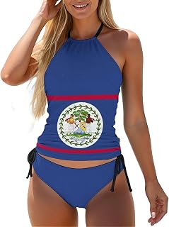 China Flag Women Two Piece Bikini Swimsuit Bikini Set for Women 2t Swimsuits