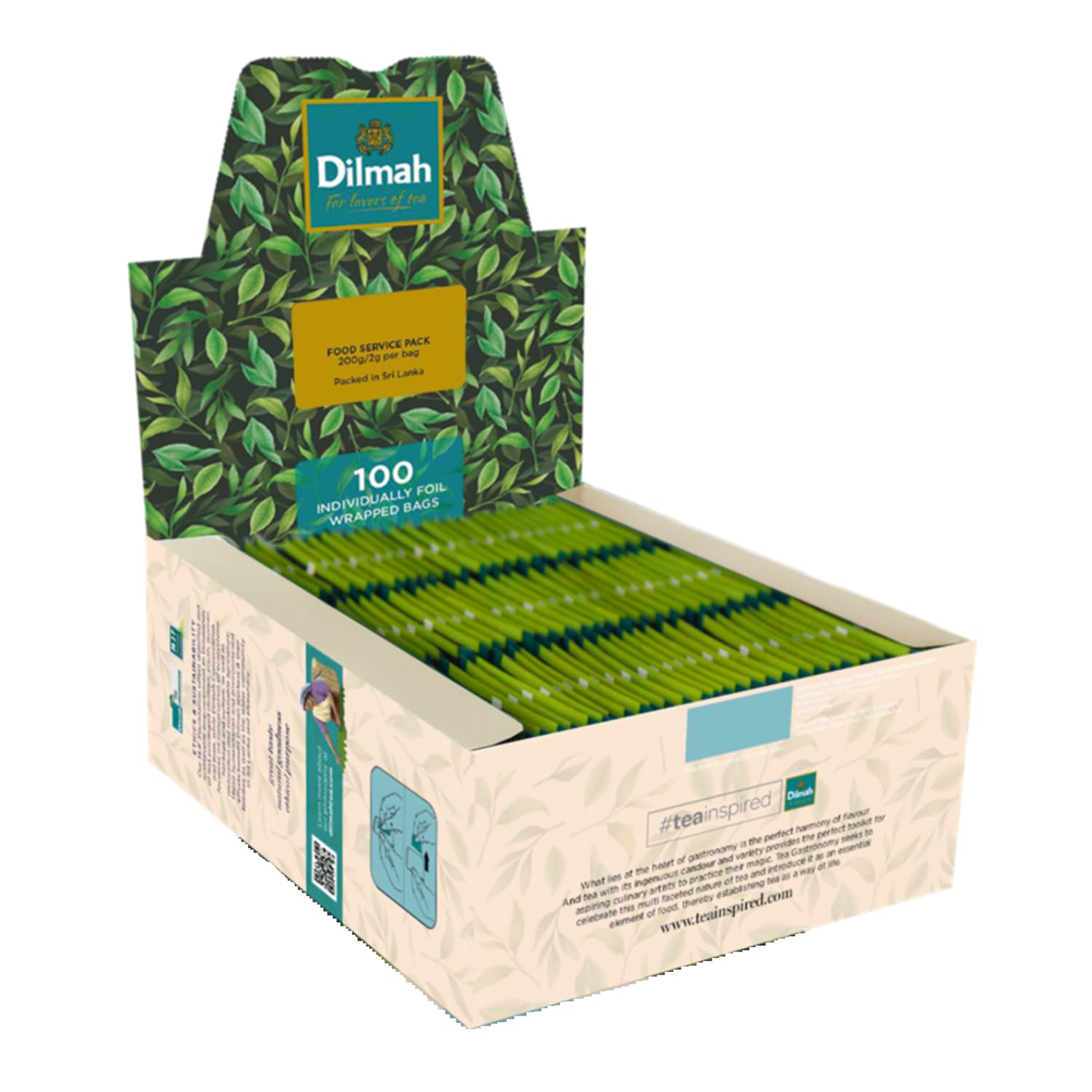 Dilmah® | Wyśmienita czarna herbata Earl Grey | Mocna i aromatyczna czarna herbata bergamotowa - 100 torebek herbaty (200 gr) | Herbata Earl Grey Ho.Re.Ca.