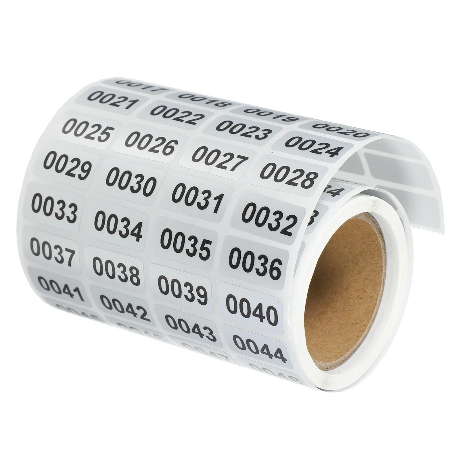 0001-2000 Kleine selbstklebende Nummernetiketten aus PVC Für Kennzeichnung