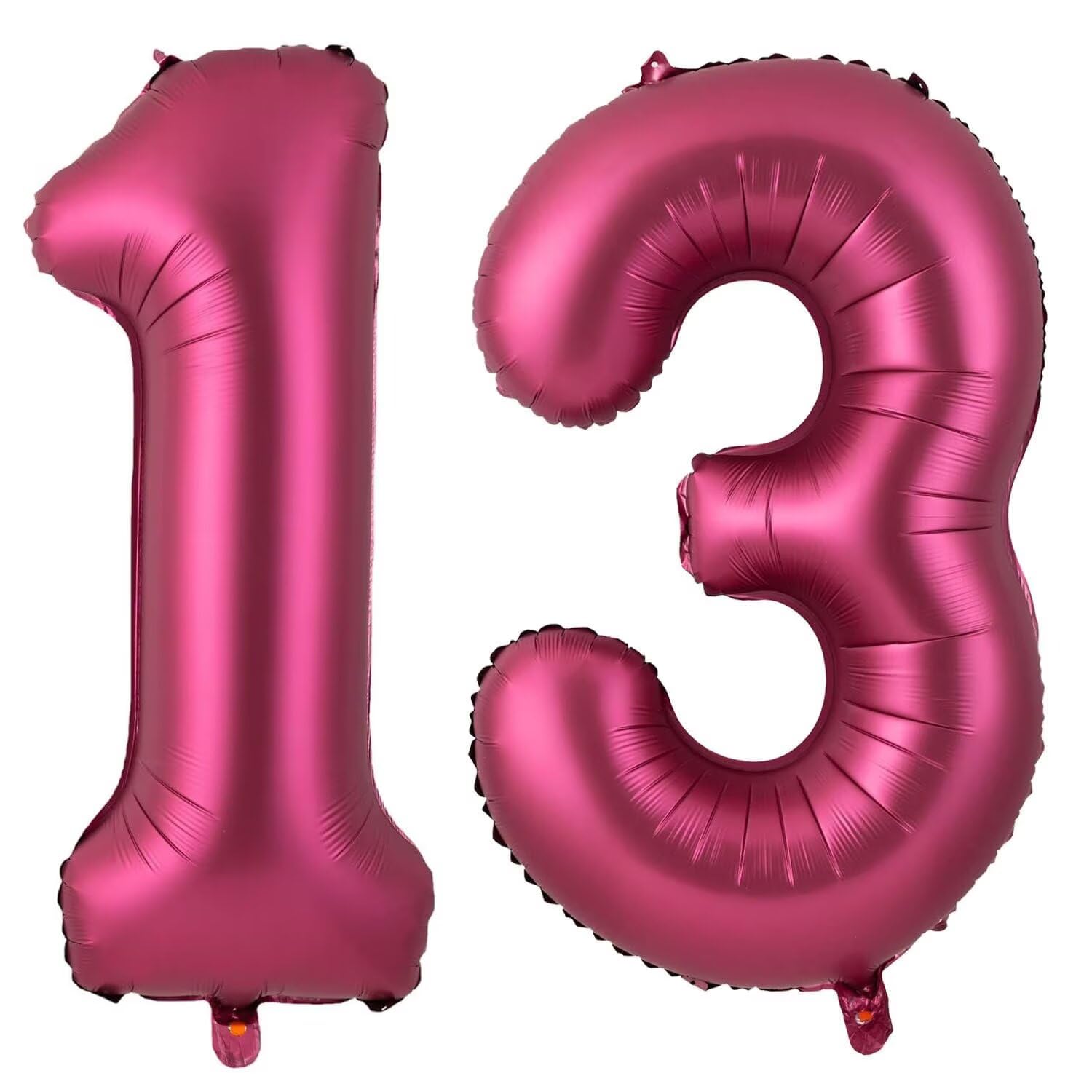 40 Inch Burgundy 13 Balloon, Wine Red Number 13 Balloons, Burgundy Large Foil Number 31 Balloons, Birthday Wedding Anniversary Baby Show Party Decoration — image 1