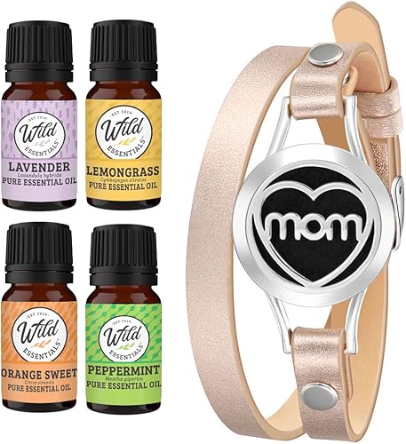 Vista 18 de Wild Essentials - Pulsera de cuero con aceite esencial, Cuero