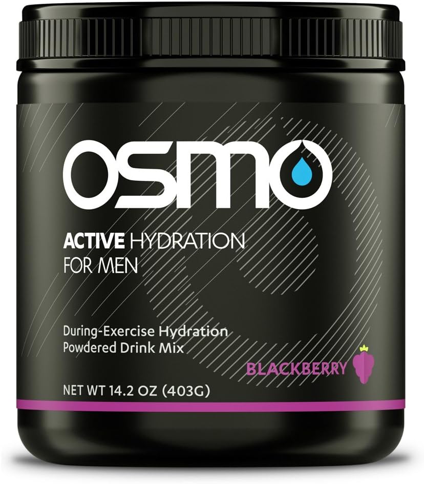 OSMO Nutrition - Active Hydration - During-Exercise Hydration Powdered Drink Mix - Fastest Way to Rehydrate - Improves Power Output & Endurance - Blackberry - 40 Serving Tub