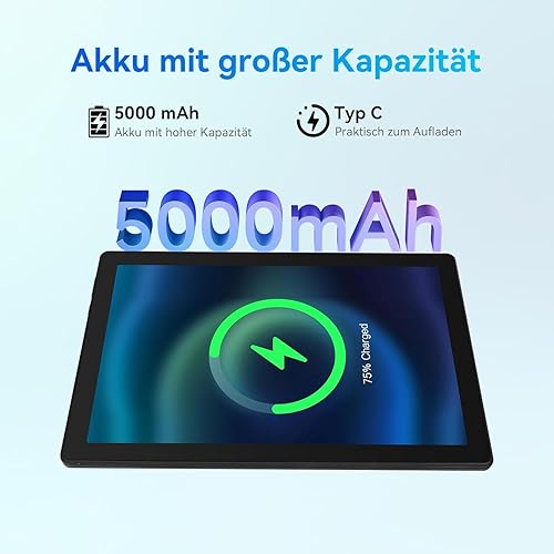 Miniatura 5 de MUISOO Tablet 10 pulgadas, Android 14 Tablet PC, 8GB RAM+64GB ROM (1TB TF), Octa-Core 2.0 GHz, WiFi 6, Bluetooth 5.0, Widevine L1, 5MP+8MP, 5000mAh,