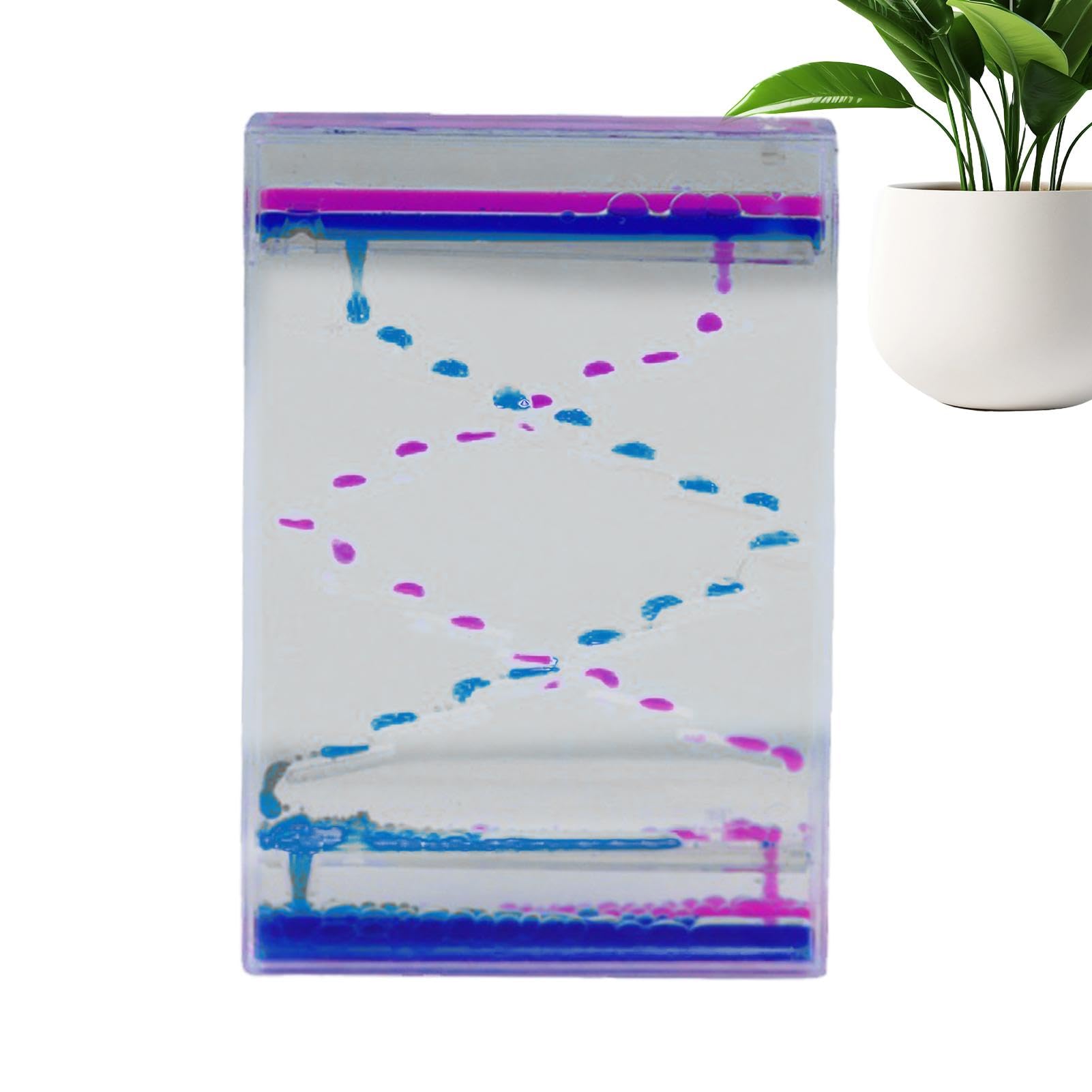 Decorhome Liquid Motion Bubbler,Acrylic Sensory Timer | Calming Toys Stress Relief Desk Toys Desk Decor Water Timers Liquid Sensory Toys for Kids