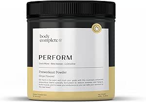Amazon.com: BODY COMPLETE RX - Perform - Pre-Workout Powder Grape ...