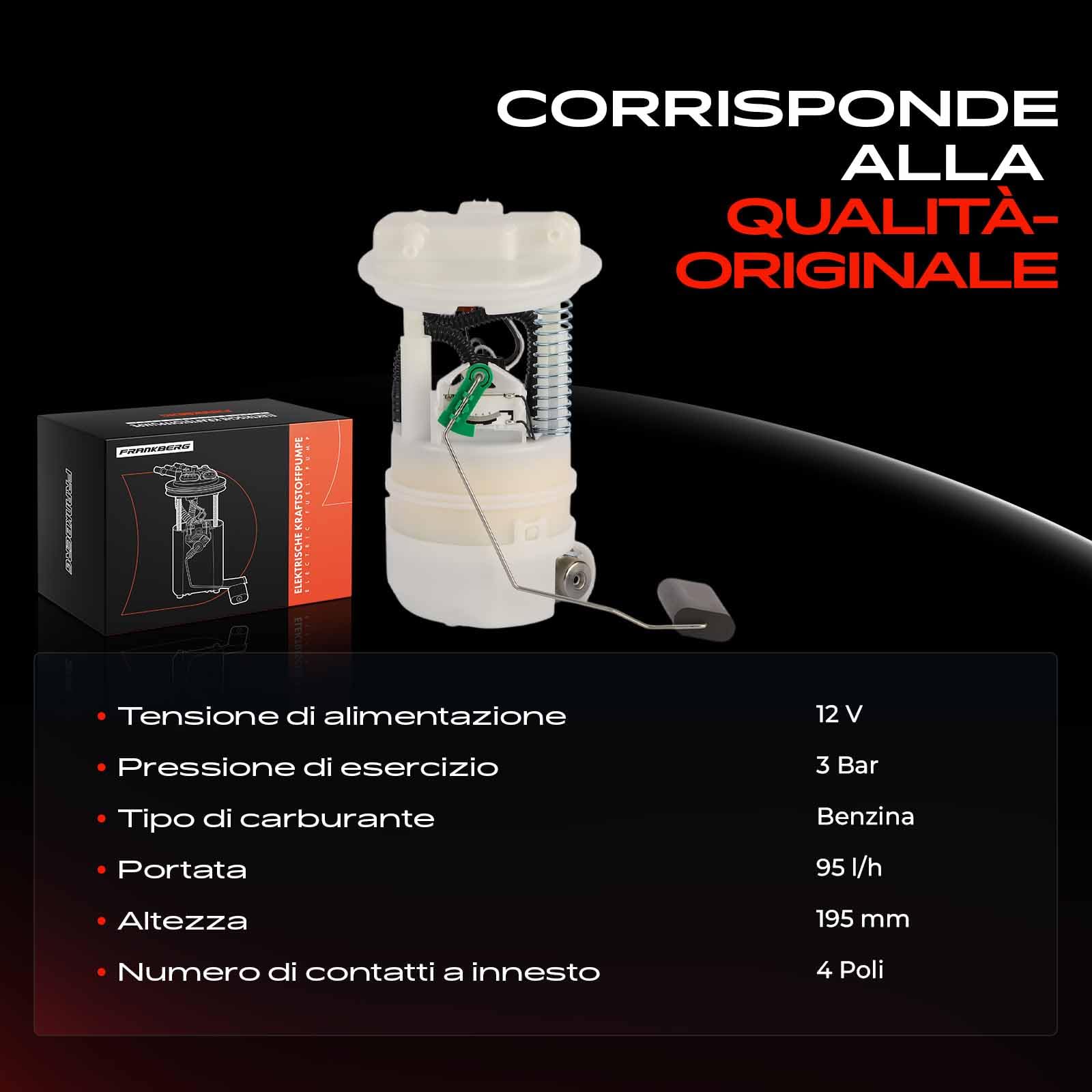 Frankberg Pompa del carburante pompa della benzina unità di erogazione