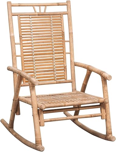 Miniatura 3 de Mecedora con cojín Sillas de comedor de bambú Sillas para comedor Sillas para Comedor para patio, playa, picnic estudio