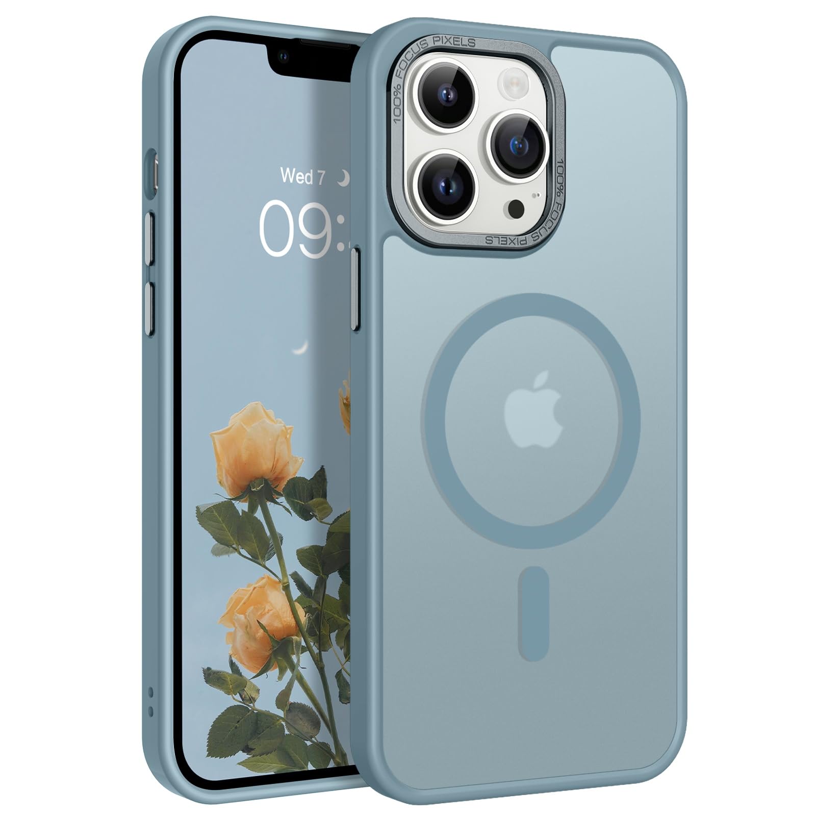 BENTOBEN Magnetic for iPhone 13 Pro Case [Compatible with Magsafe] Translucent Matte 13 Pro Phone Case Slim Thin Shockproof Women Men Girls Boys