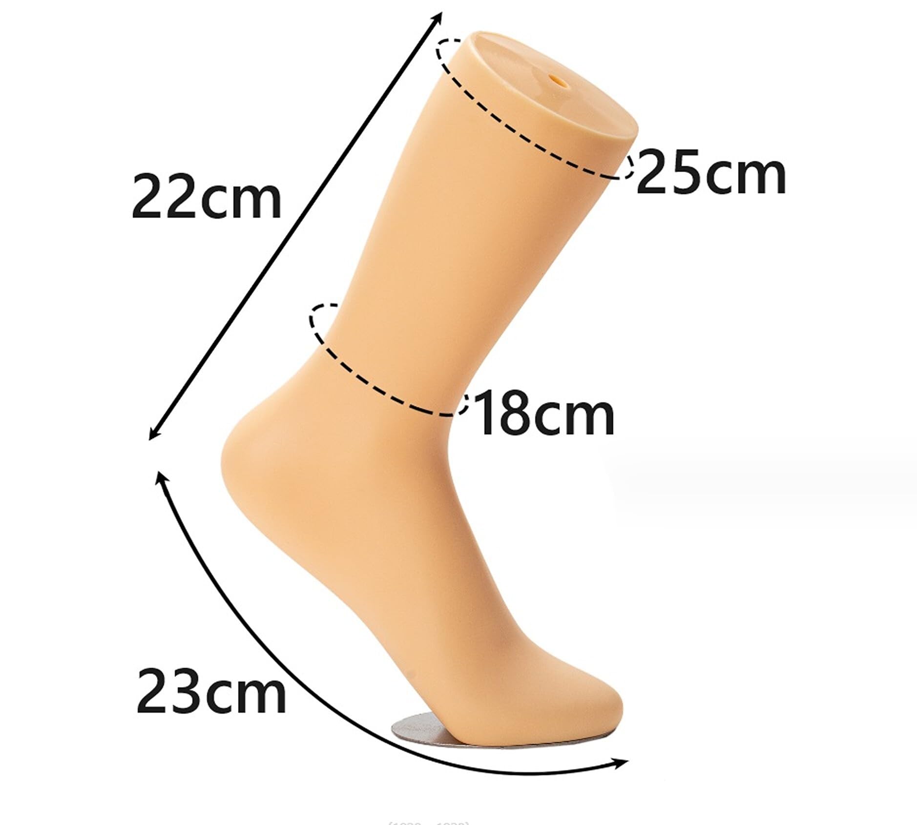 Dekobein Für Strümpfe & Socken – 56 Cm, Weiß, Mit Ständer, Für Schaufenster & Präsentation