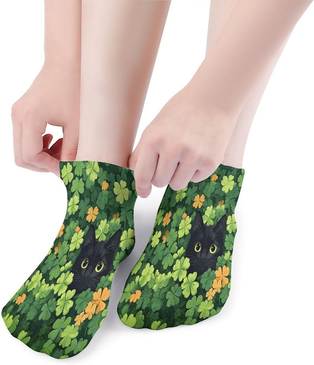 Clovers Black Cat Ankle Sock Low Cut Socks Tube Socks for Sports