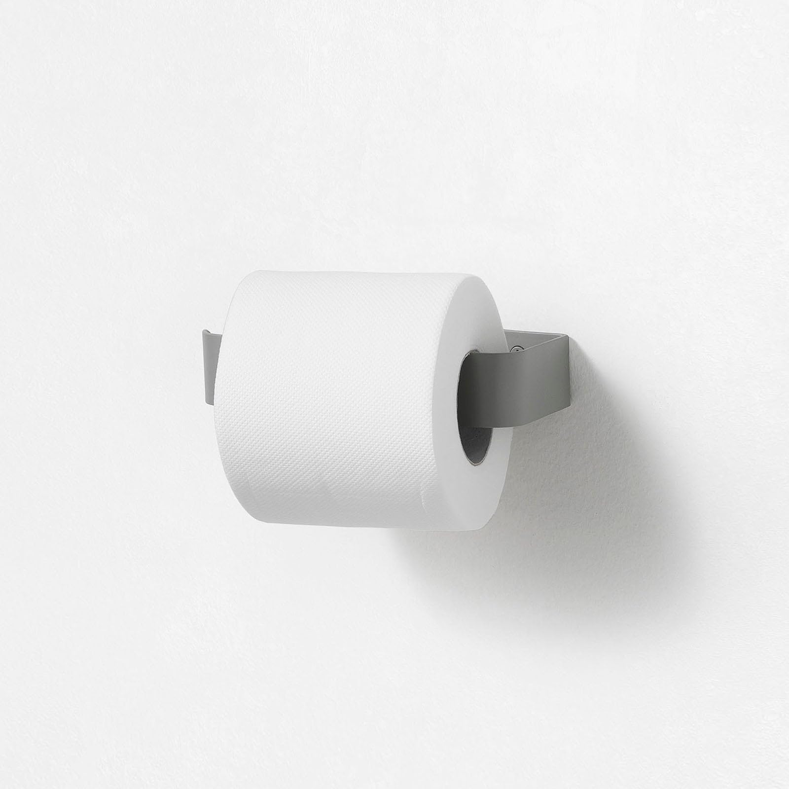 Porta rotolo carta igienica da parete, supporto WC in Metallo, montaggio a muro, design moderno antiruggine e salvaspazio - Nero - 15,2x7,3x3 cm