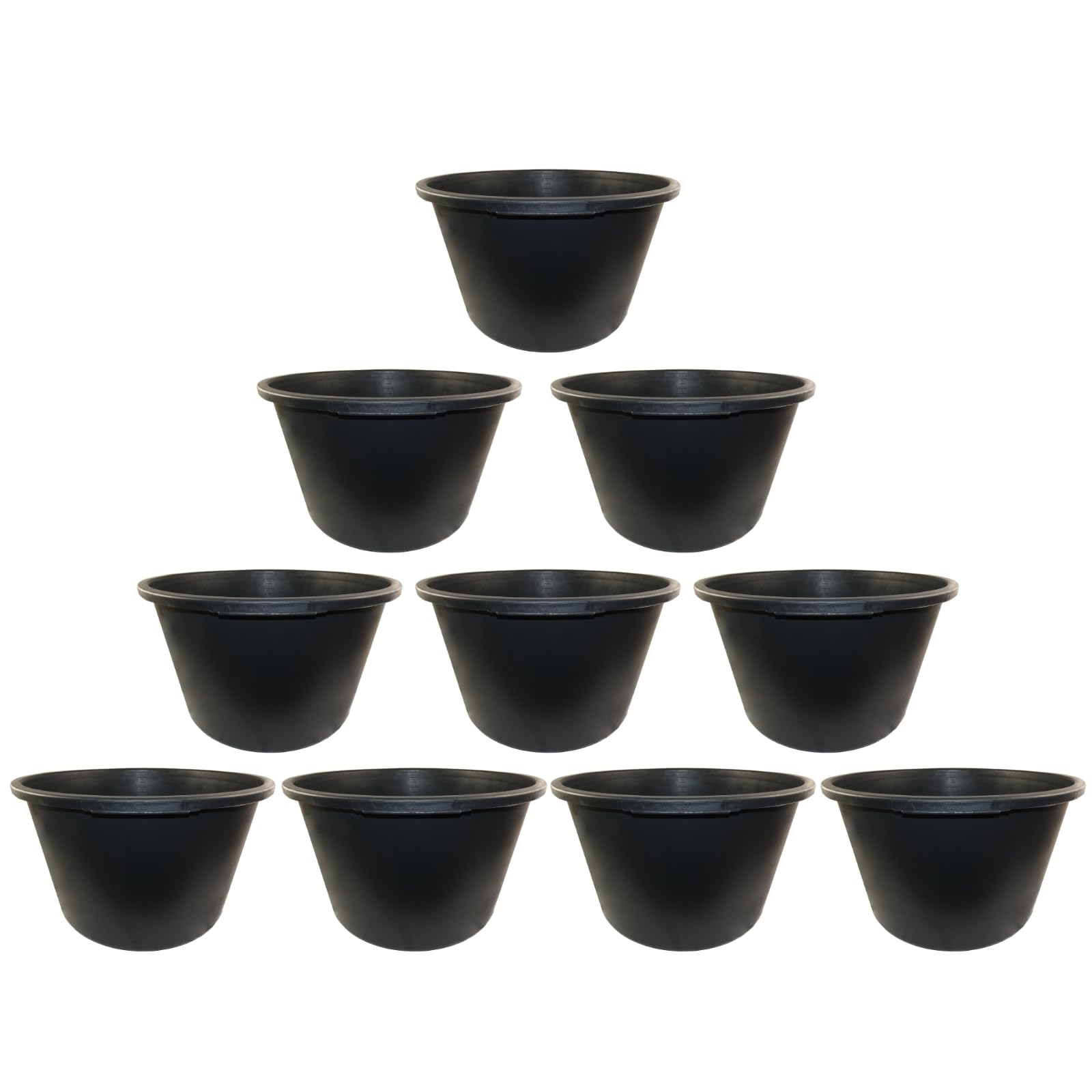 10 X moertel KUEBEL dewepro® – Malta secchio – Malta secchio vasca – costruzione – Malta vibrazione per giardino e cantieri, circa 90 litri
