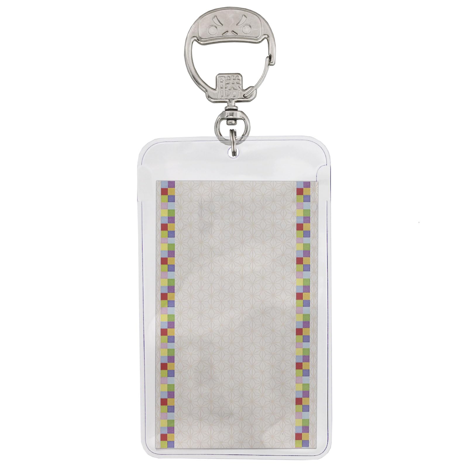 Amazon.co.jp: フォトカードホルダー だるまカラビナ付き 縁起物