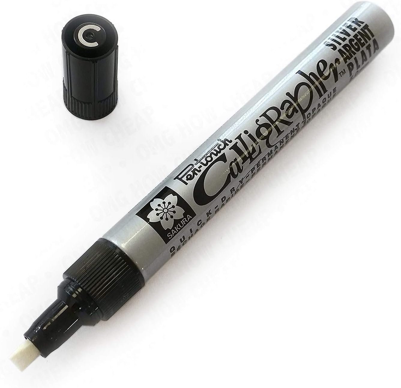 Pen-Touch Calligrapher - Medium Calligraphy Marker - Silver #53 - Single