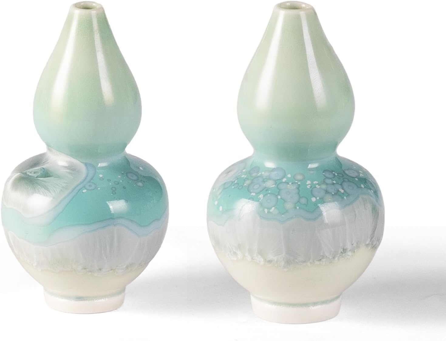 KAMMAK Colored Ceramic Vase, Beautiful Hand-Painted Decorative Vase, Modern Art Porcelain Vase for Flower Mantle Dining Table Centerpiece, Entryway Living Room Wedding Decoration, HC016-17
