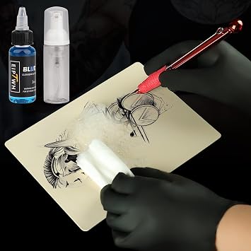 Hand Stick and Poke Tattoo Kit Beginner DIY Tattoo Kit with 20 Tattoo Needles 7 Colors Tattoo Ink for Tattoo Artist