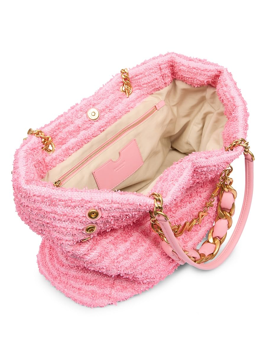 Balmain, 1945 Cabas-Raphia Tweed Tote Bag