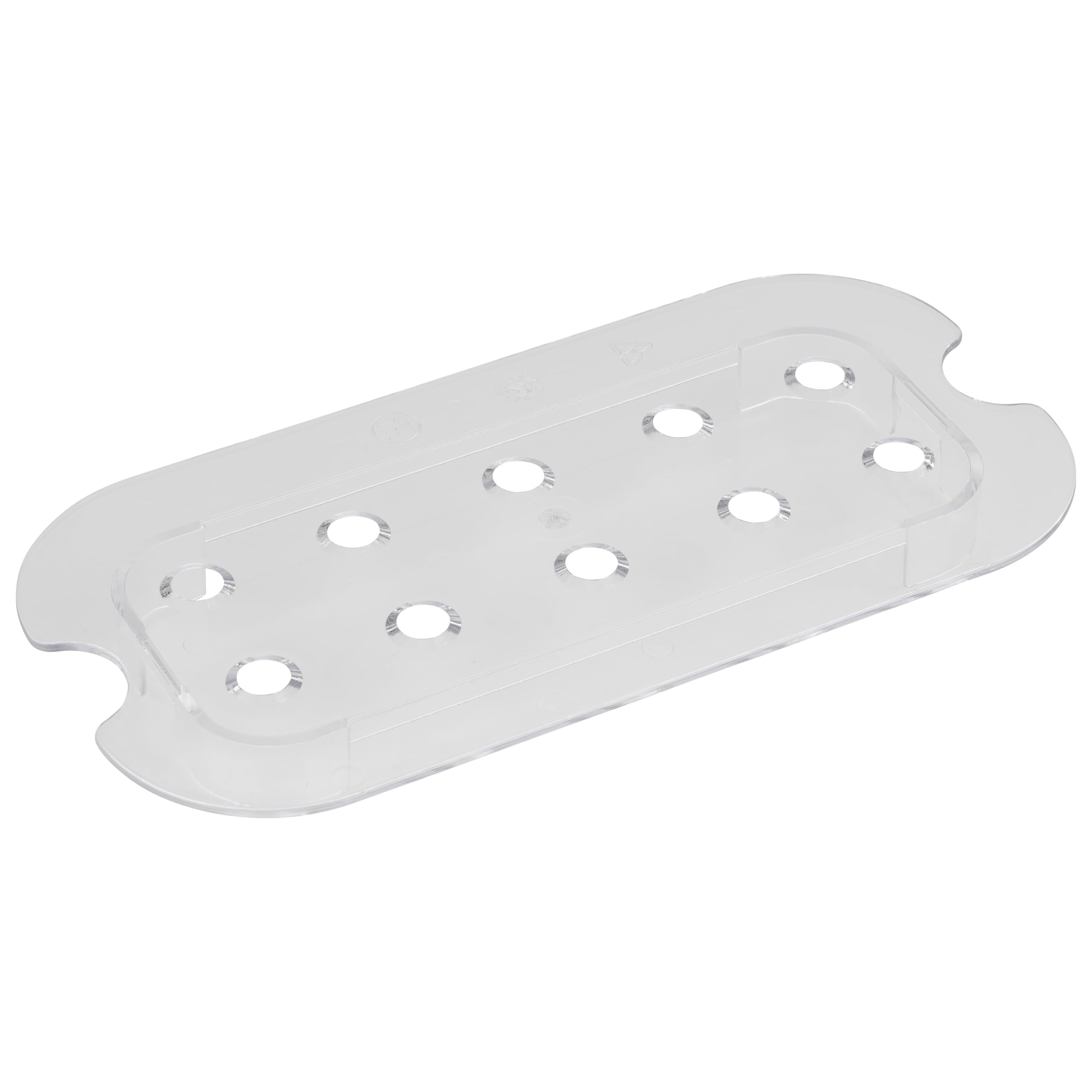 APS 82009 GN Abtropfgitter - aus Polycarbonat für Gastronorm Behälter, passend für GN 1/4 - Abmessungen: 20,6 x 10,8 cm, Höhe: 2 cm