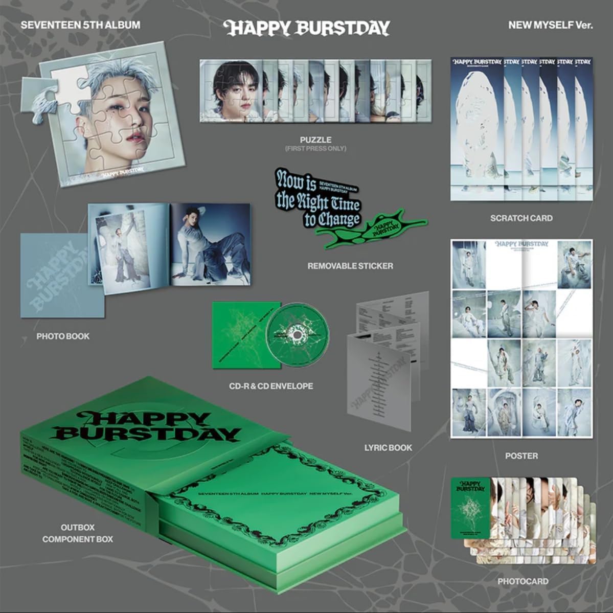 Amazon.com: SEVENTEEN HAPPY BURSTDAY 5th Album Standard Photobook