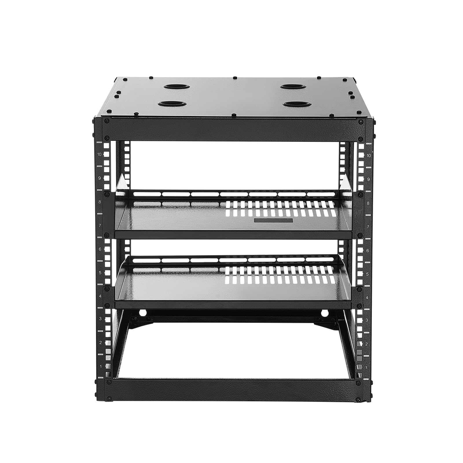 Close-up of the rack's construction, showing thick materials and sturdy vertical posts.