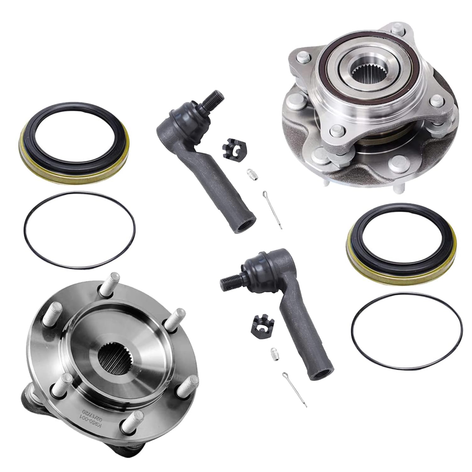 Detroit Axle - Front Wheel Bearing Hubs Kit for 2010-2023 Toyota 4Runner