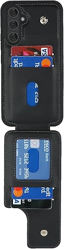 Miniatura 7 de Funda para Samsung Galaxy A54 5G con tarjetero, Galaxy A54 5G Funda tipo cartera para mujer, tarjetero de crédito, soporte de anillo, fundas tipo