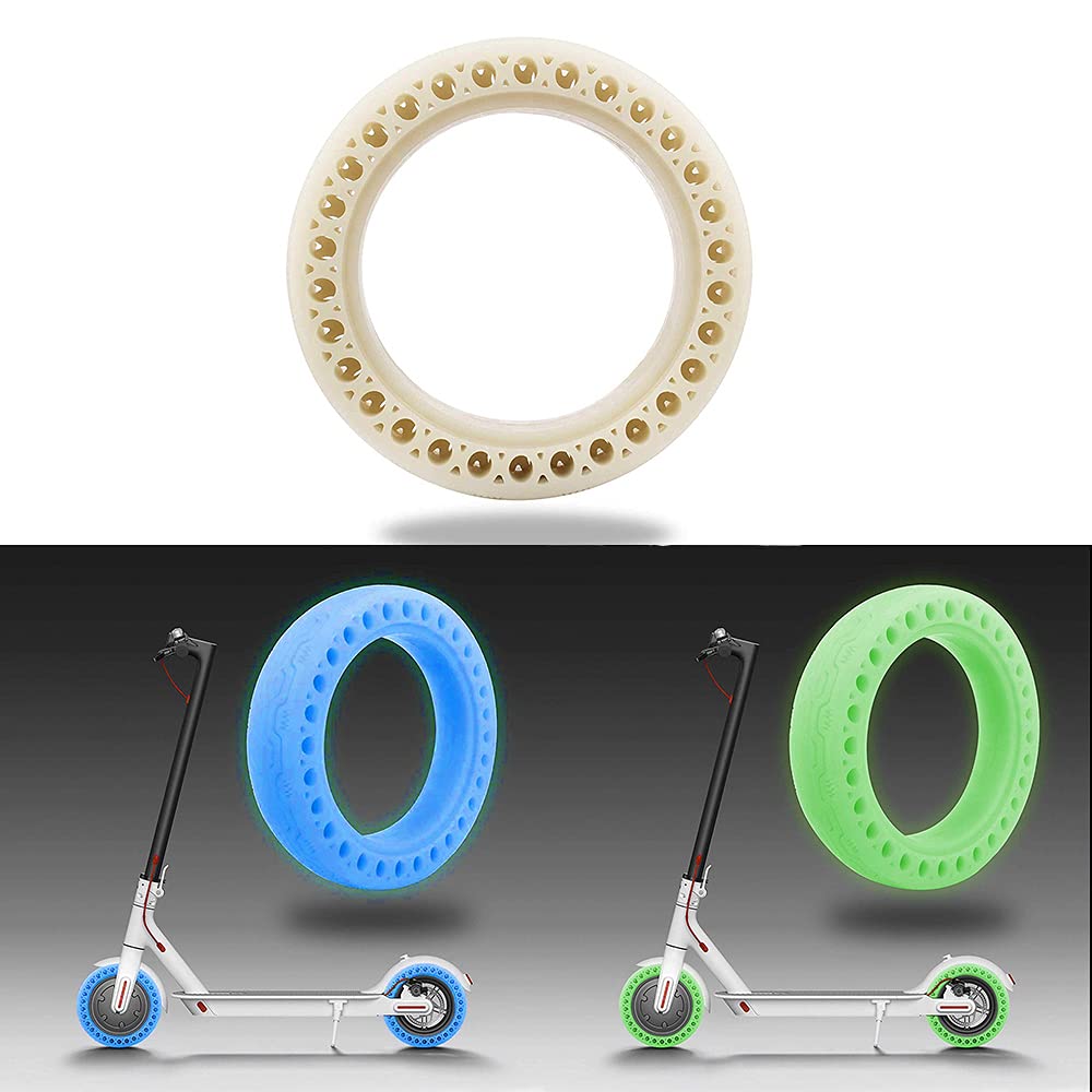 Pneu Fluorescent, Pneu Solide, Pneu Solide en Nid d'abeille pour Scooter électrique, Tubes Solides en Nid d'abeille Pneus de Rechange, Pneu Lumineux pour Amortisseur de Scooter électrique Xiaomi Mij