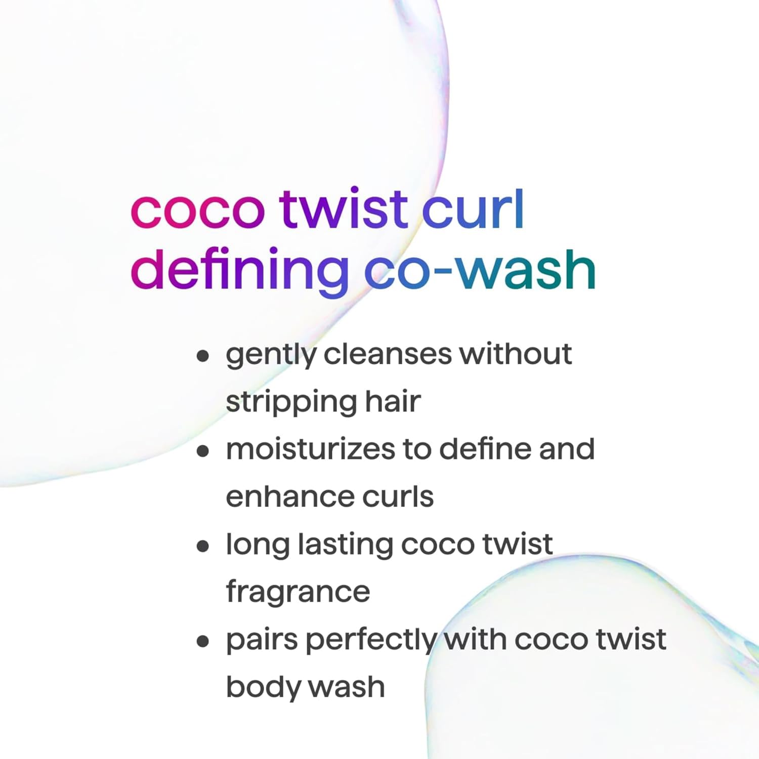 Method Curl Defining Co-Wash, Coco Twist, Coconut Milk + Avocado + Macadamia notes, 13.5oz - Image 4