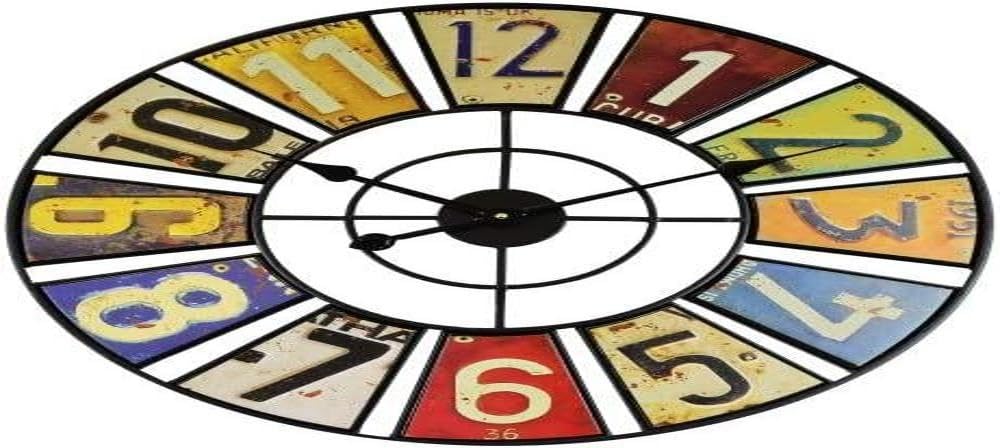 Horloge murale vintage Technoline WT 1614 en métal quartz de 60 cm pour salon