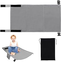 Poggiapiedi per Aereo per Bambini: Amaca Regolabile, 79 x 44 cm (Grigio)