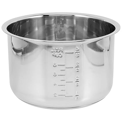 Cabilock Rice Cooker Liner Electric Cooker Inner Pot Stainless Steel Cooker Pot Rice Cooker Accessory