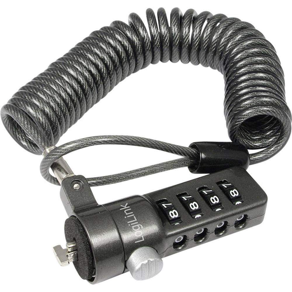 Logilink Zamek do Sprzętu Elektronicznego, Czarny, 180 cm