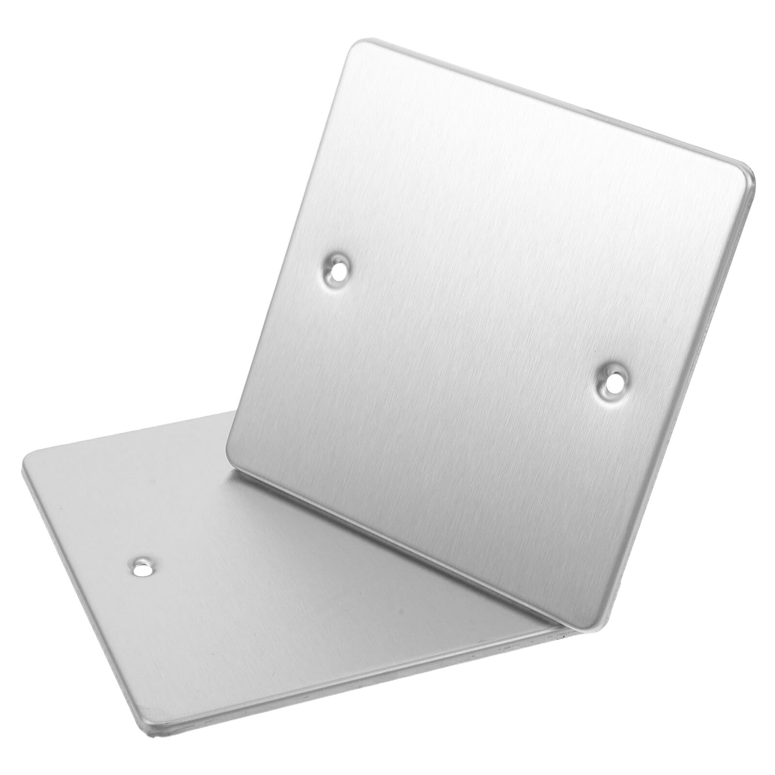 Tapas ciegas cuadradas de acero inoxidable para tapar enchufes en pared