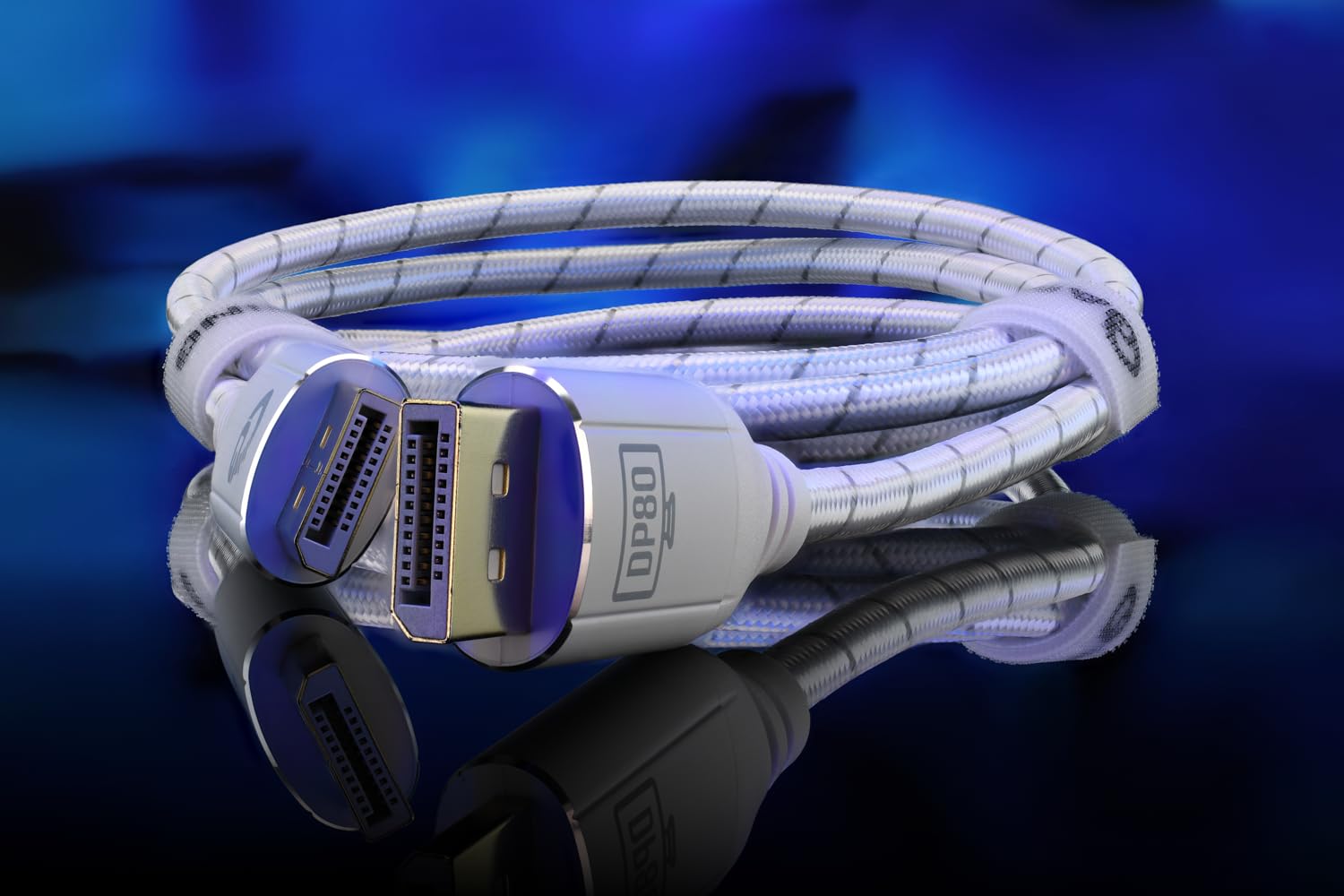 DisplayPort 2.1 kabel 2,0 m – 80 Gbit/s UHBR20, 8K 240Hz, 4K 540Hz, HDR10, FreeSync, G-Sync, DSC, do zaawansowanych graczy, streamerów i twórców