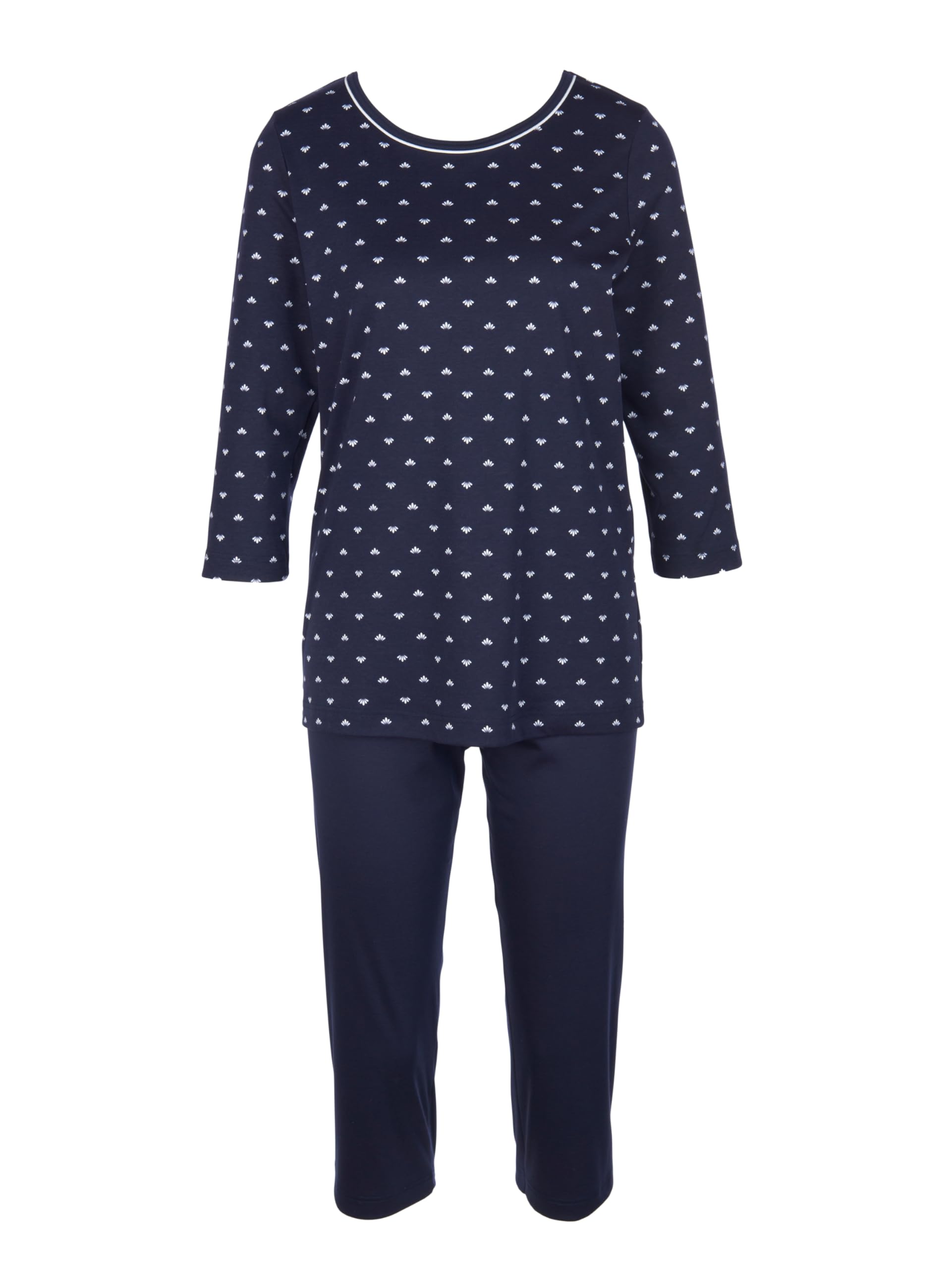 Calida Women's Night Lovers Pajama Set Not Applicable, Dark Lapis Blue, X-Small