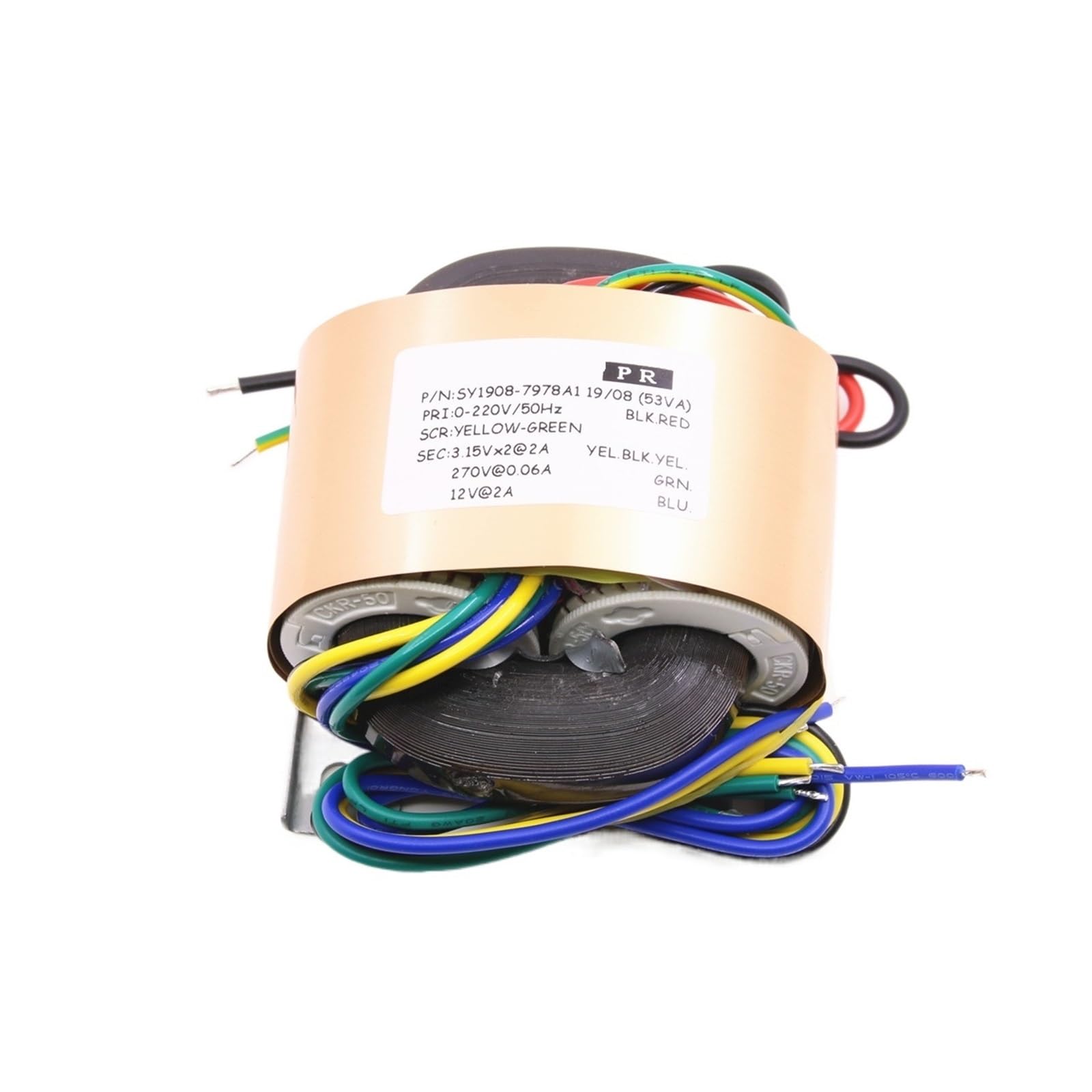 Transformateur EI Pour Préampli Tube Hifi - 270V-0-270V / 3.15V / 6.3V / 12V - 80W, Noyau Fer