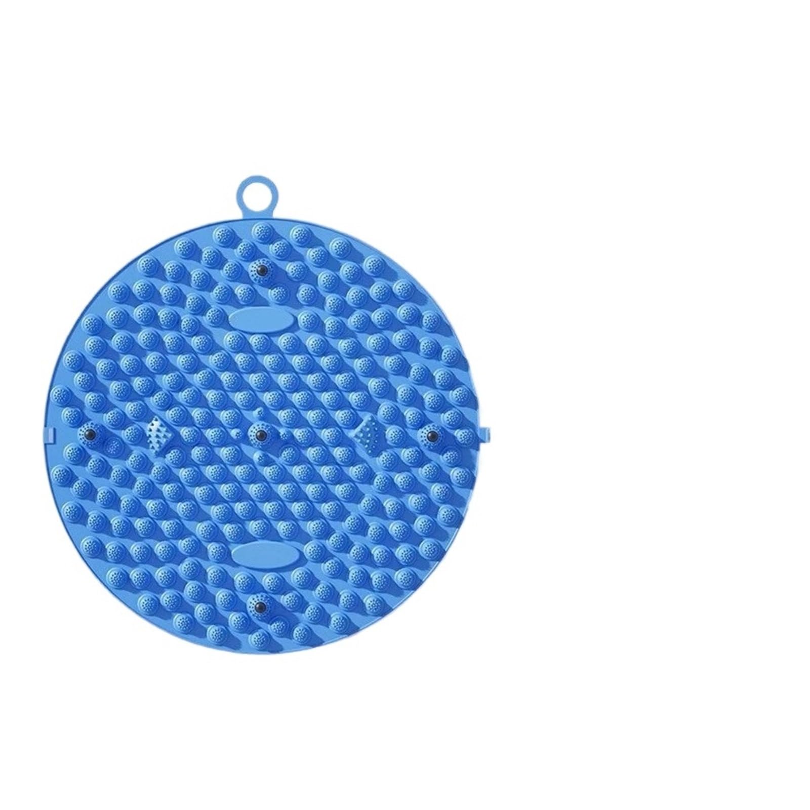 Estera Multiusos De La Yoga Del Ejercicio Del Hogar De La Estera Del Reflejo Del Pie Del Silicón(Blue 38CM)