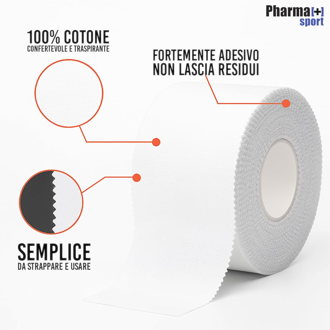 PHARMAPIÙ SPORT Kit Salvapelle + Tape | Protezione Pelle e Supporto Articolare | Kit Pronto all’Uso per Allenamenti e Gare | Made in Italy (Kit Reintegro Team 3+3+3, 9, unità)