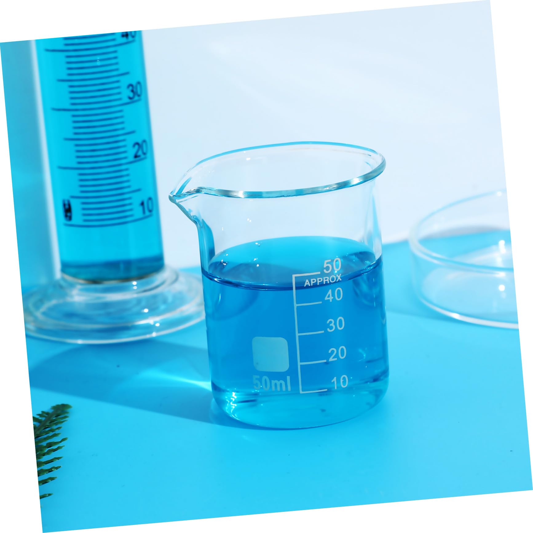 Mipcase Vasos Graduados De 20 Piezas Para Laboratorio De Medición Pequeños Vasos De Laboratorio De Ciencias Vasos De Muestra De Borosilicato Vasos De Mezcla Métricos Para Química
