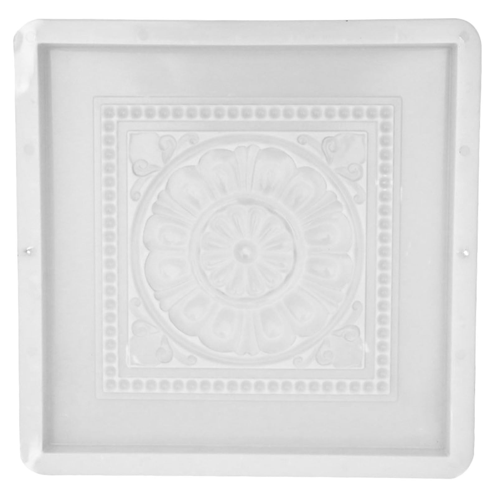 Moule plastique réutilisable pour pavés en ciment blanc de jardin