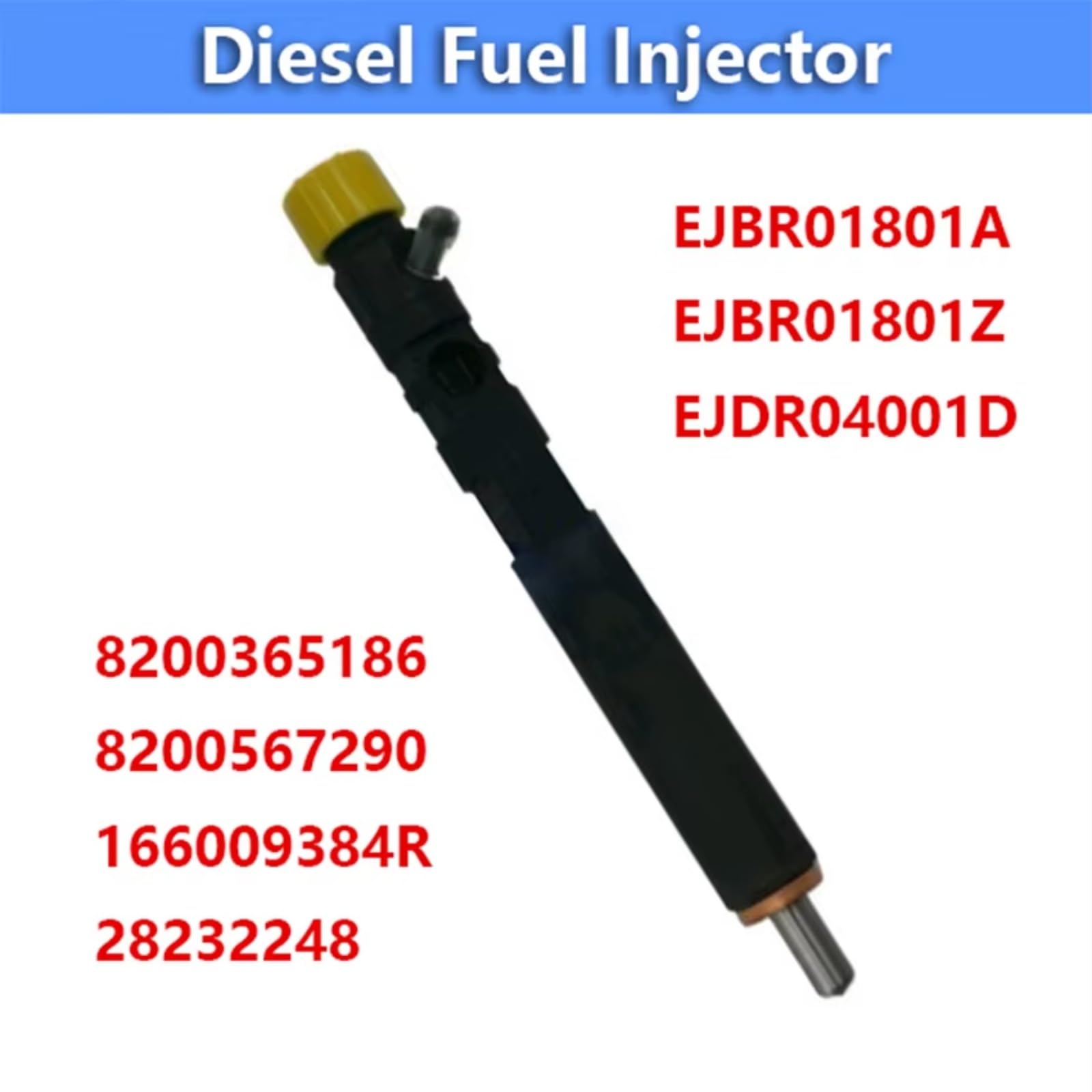 Inyectores de Combustible para Nissan 8200567290 28232248 Pieza de Motor EJBR01801Z EJBR01801A Boquilla de inyector de Combustible diésel Common Rail