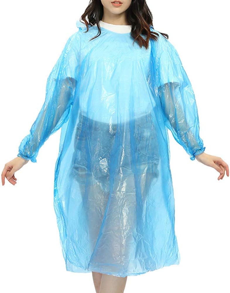 LUVINA Extra Thick Disposable Rain Coat Emergency First Small Sized Raincoat for Unisex (Multi Color Send) 3pcs Combo