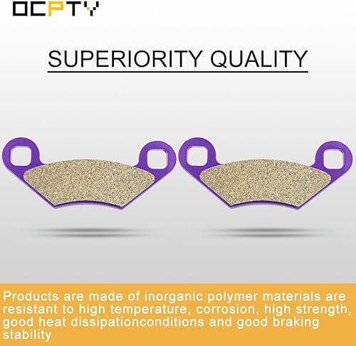 Miniatura 4 de OCPTY FA159 FA270 Pastillas de freno delanteras y traseras de fibra de carbono para Polaris Magnum 325 4x4, 2000, 2002 para Polaris Scrambler 400
