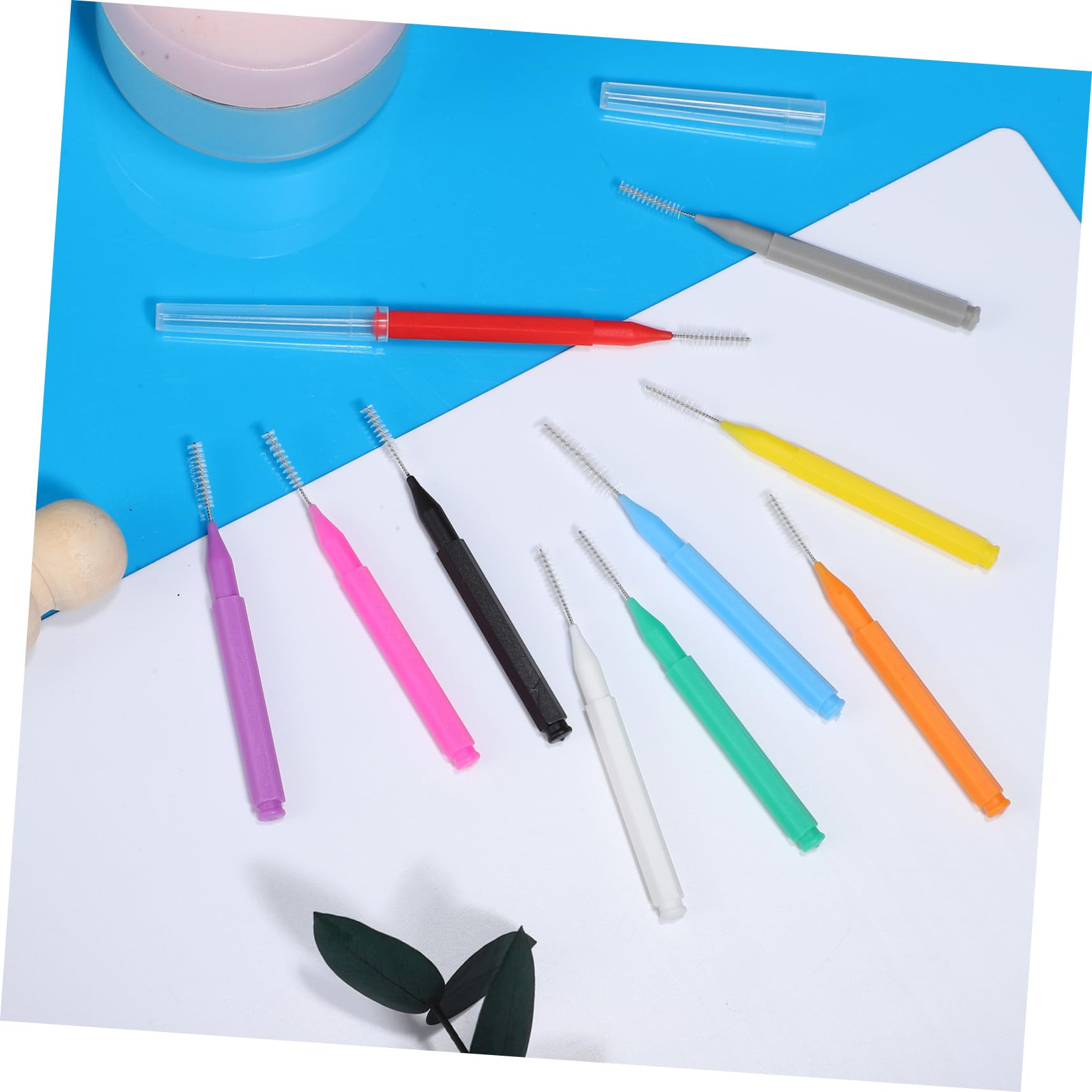 3 Set Scovolini Interdentali Colorati Per Denti Facile Utilizzo Inossidabile E Adatto Per Braces Orale Quotidiana Confezione 100 Pezzi*3