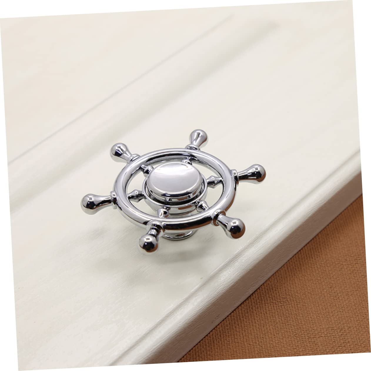 Artibetter 3 Eleganti Pomelli in Argento Per Mobili Armadi E Cassetti Lunghezza Vite 2 5 Cm